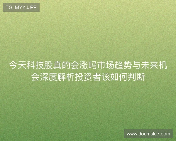 今天科技股真的会涨吗市场趋势与未来机会深度解析投资者该如何判断